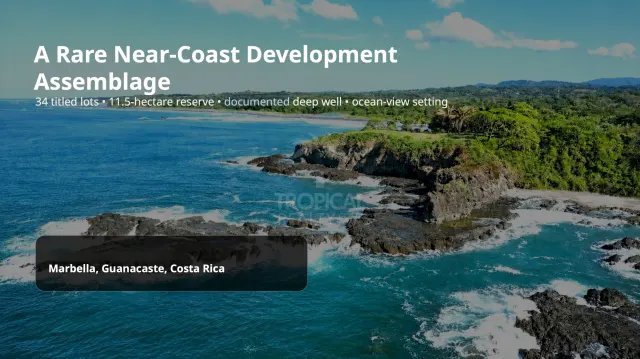 Land near the beach Costa Rica for development