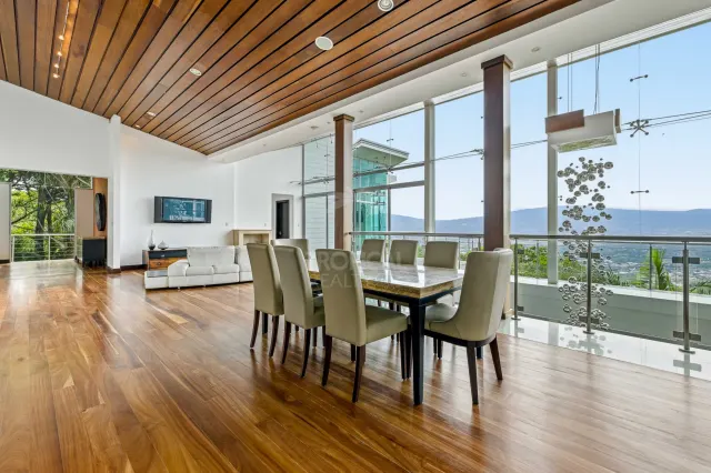 Luxury Contemporary Estate for Sale in Santa Ana with Panoramic Valley and Mountain Views